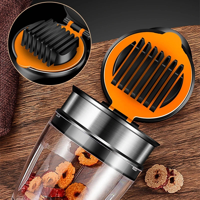 1pc; Fruit Slicer; Stainless Steel Vegetable Slicer; Potato Slicer; Fruit Cutter; Vegetable Chopper With Container; Chips Making Tool; Kitchen Gadgets; Kitchen Tools