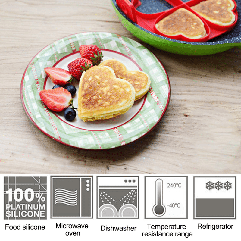 1pc Silicone Egg For Kitchen Nonstick Maker Mold Baking Accessories Tools Gadgets Egg & Pancake Rings Kitchen Gadgets