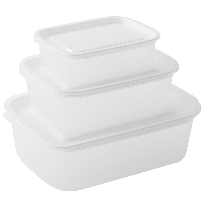 3pcs Fresh-keeping Box; Sealed Box; Refrigerator Storage Box; Fruit And Vegetable Food Finishing Storage Box; Kitchen Supplies