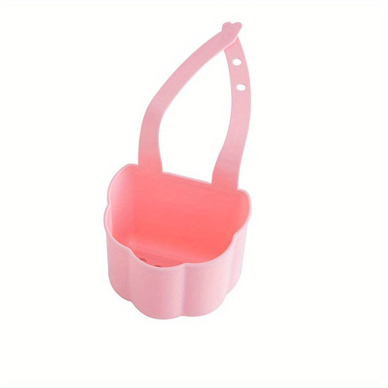 1pc Kitchen Sink Drain Rack; Soap Sponge Rack; Hanging Storage Basket; Bathroom Adjustable Faucet Rack Kitchen Accessories