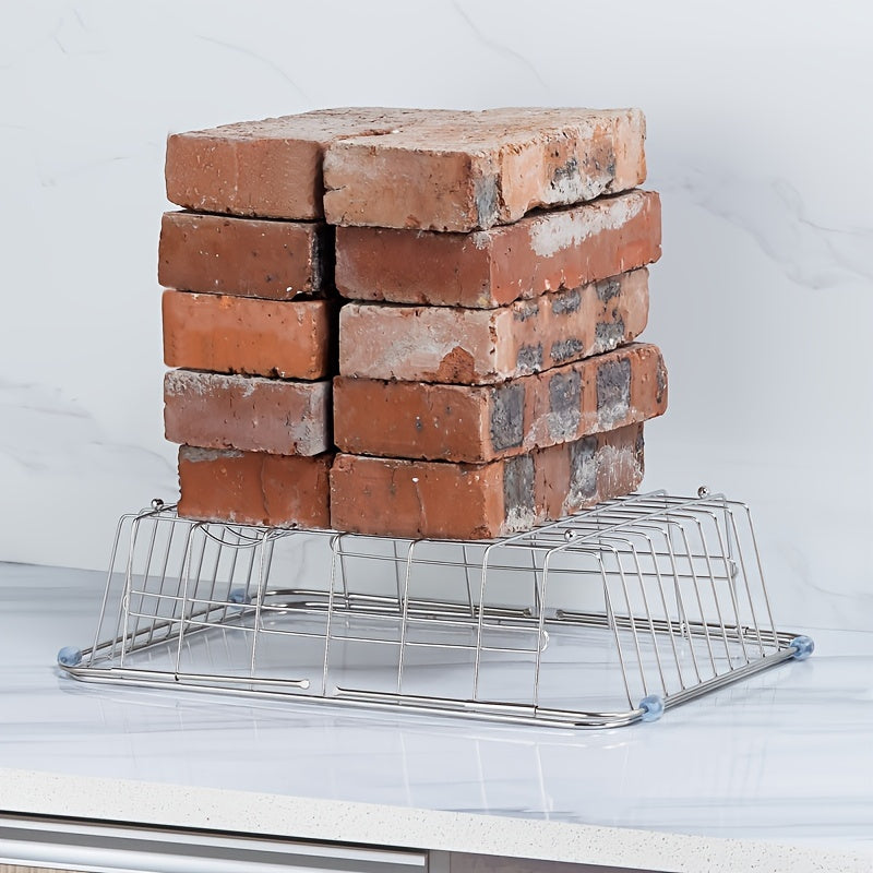 1pc Drain Rack; Drain Basket; Stainless Steel Kitchen Basket; Home Utensil Holder; Sink Basket; Retractable Sink Rack Suitable For Rectangular Sink Bowl Plate Organizer Storage