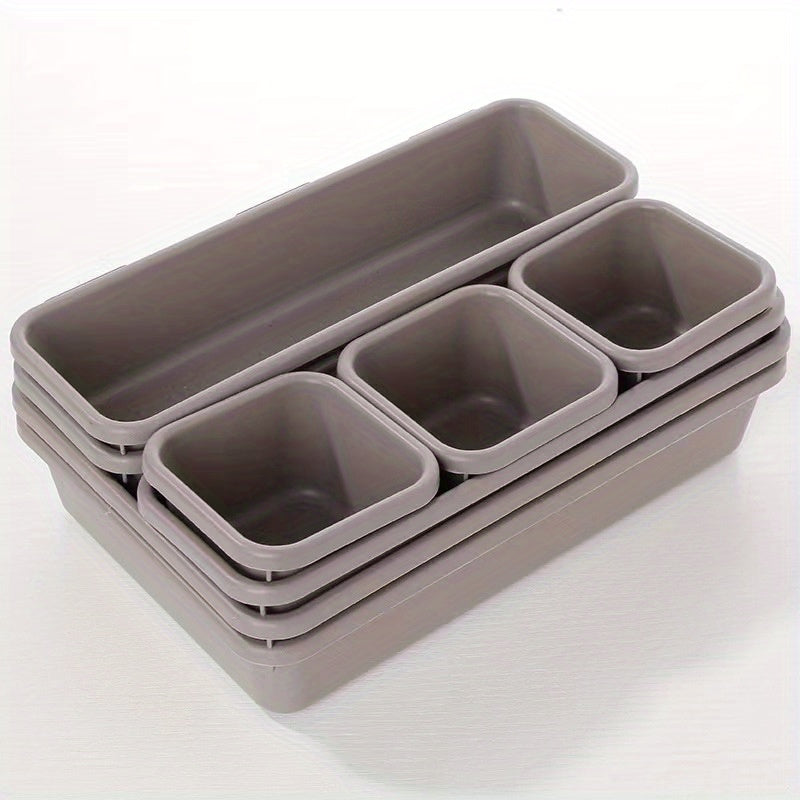 8pcs Home Drawer Organizer; Multipurpose Plastic Storage Box; Tableware Storage Container; Medicine Box; Office Supplies Storage & Organization; Free Combination Small Objects Finishing Box