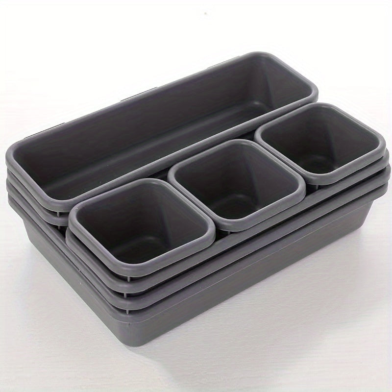 8pcs Home Drawer Organizer; Multipurpose Plastic Storage Box; Tableware Storage Container; Medicine Box; Office Supplies Storage & Organization; Free Combination Small Objects Finishing Box