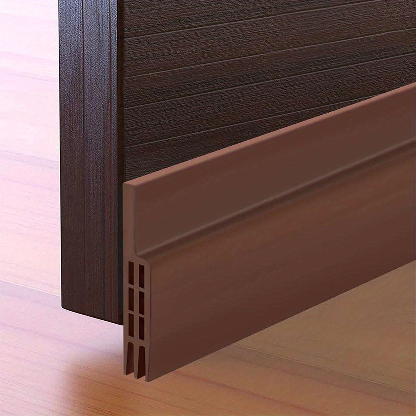 1pc Door Draft Stopper Door Sweep For Exterior & Interior Doors,Door Bottom Seal Dust And Noise Insulation Weather Stripping Draft Guard Insulator