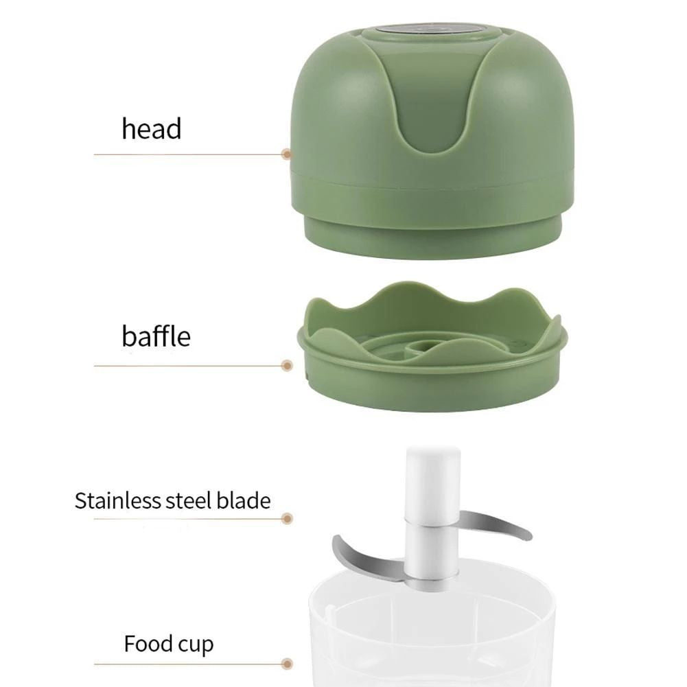 1pc Electric Garlic Chopper, Onion Chopper, USB Charging Vegetable Mincer, Electric Mini Chopper, Food Processor, Kitchen Tools