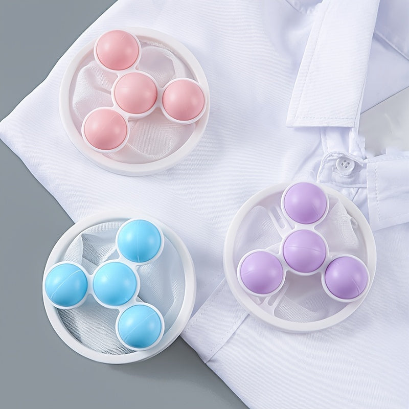 3pcs Pet Hair Remover; Reusable Lint Catcher Washing Machine Hair Filter; Laundry Hair Removal Ball; Durable Cleaning Mesh Bag Floating Lint Remover For Laundry 6.89*3.62in