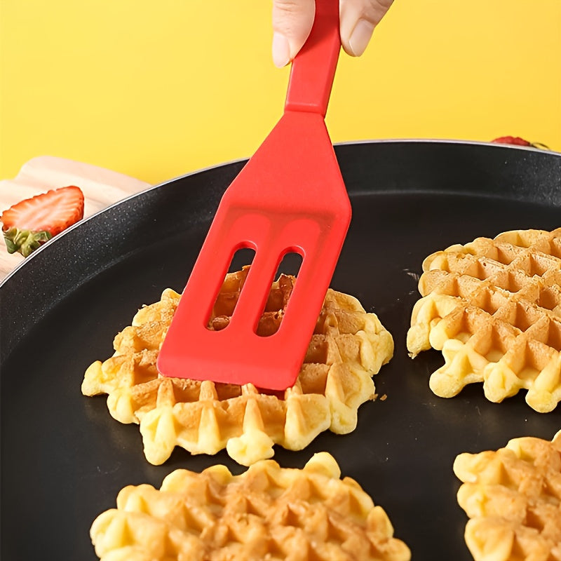 1pc Silicone Spatula; Non-stick Baking Spatula; Heat Resistant Cookie Spatula; Mini Slotted Serve Turner For Flip Egg; Kitchen Tools
