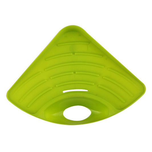 1pc Portable Kitchen Sink Corner Storage Rack Sponge Holder Wall Mounted Tool