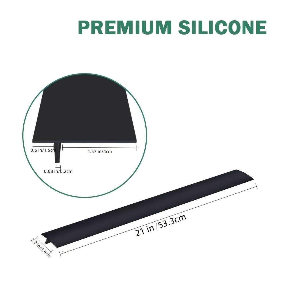 Stovetop Protector; 1pc Silicone Stove Gap Cover; Kitchen Counter Gap Filler; Heat Resistant Oven Gap Filler; Between Kitchen Appliances Washing Machine And Stovetop; Easy Clean