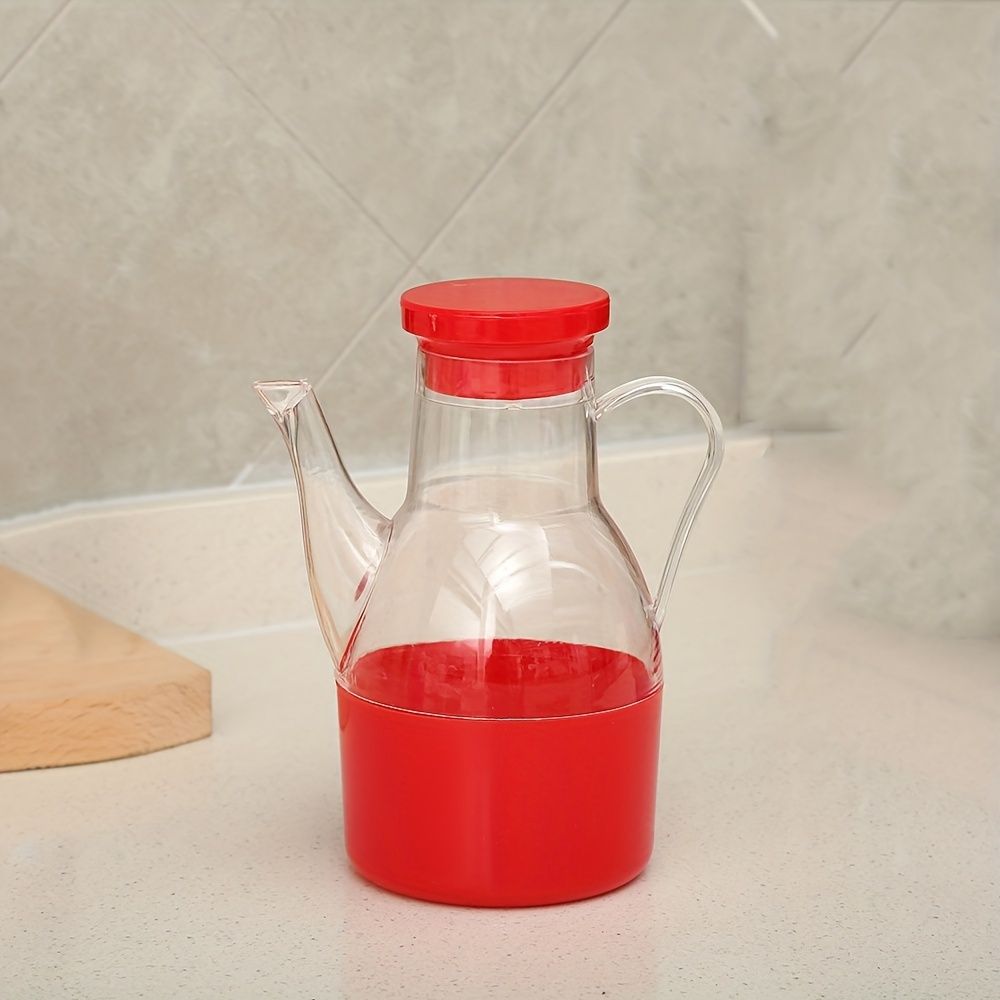 1pc Household Soy Sauce Vinegar Seasoning Bottle Anti-spill Oil Kitchen Supplies Plastic Seasoning Bottle Sesame Oil Sesame Oil Pot Bottle