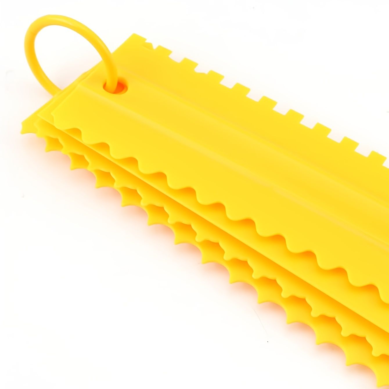 4pcs/set Double-Sided Cake Scraper - Perfect for Cream, Mousse, Butter, and Cake Edges - Random Color