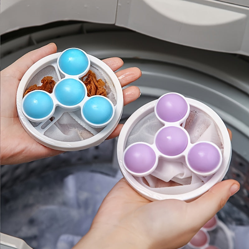 3pcs Pet Hair Remover; Reusable Lint Catcher Washing Machine Hair Filter; Laundry Hair Removal Ball; Durable Cleaning Mesh Bag Floating Lint Remover For Laundry 6.89*3.62in